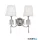 ALADDIN 6882-2CC Portico 2Lt Wall Light - Chrome Metal & Glass