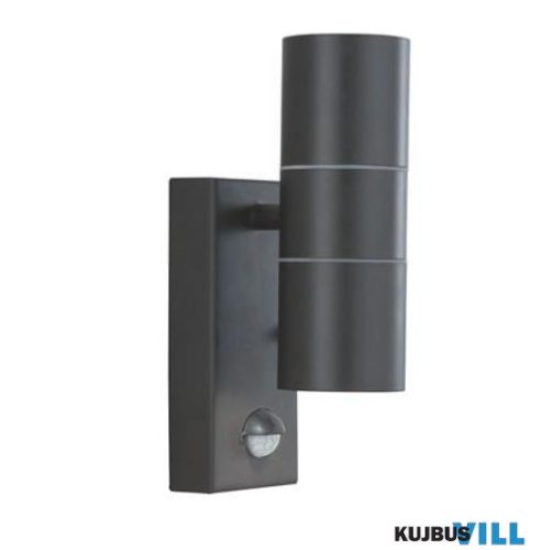 ALADDIN 7008-2BK-LED Metro LED 2Lt Outdoor Wall Light - Silk Black > Glass