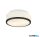 ALADDIN 7039-23BK Cheese 2Lt Flush - Black, White Glass Shade, IP44