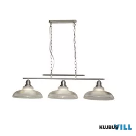   ALADDIN 7183-3SS Bistro III 3Lt Bar Pendant - Satin Silver Metal