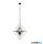 ALADDIN 7323-3BK Diamond 3Lt Pendant - Black > Clear Glass