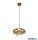 ALADDIN 75131-1AM Lisbon LED Pendant - Satin Brass > Amber Glass