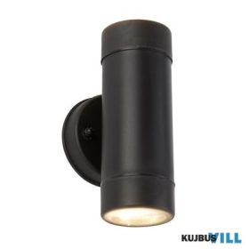   ALADDIN 7592-2BK Coastal Outdoor LED 2Lt Wall Light- Black Polypropylene,IP44