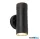 ALADDIN 7592-2BK Coastal Outdoor LED 2Lt Wall Light- Black Polypropylene,IP44