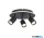 ALADDIN 77230-3BK San Diego 3Lt Flush, Matt Black Metal