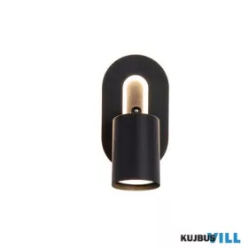 ALADDIN 77230BK San Diego Wall Light, Matt Black Metal
