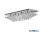 ALADDIN 7828-8CC Hanna 8Lt Flush  - Chrome Metal & Clear Crystal