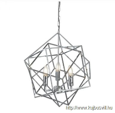 ALADDIN 7863-3CC Cube 3Lt Pendant - Polished Chrome