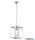 ALADDIN 7871SS Lux & Belle Pendant - Satin Silver & Clear Glass