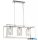 ALADDIN 7873-3SS Lux & Belle 3Lt Ceiling Pendant - Satin Silver & Clear Glass