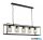 ALADDIN 7875-5BK Lux & Belle 5Lt Ceiling Pendant - Black Metal & Clear Glass