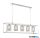 ALADDIN 7875-5SS Lux & Belle 5Lt Ceiling Pendant - Satin Silver & Clear Glass