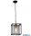 ALADDIN 7876SB Lux&Belle 1LT Pendant-MattBlack&SatinBrass Metal,ClearGlass