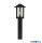 ALADDIN 7925-740 Venice Outdoor Post - Black Metal With Water Glass, IP44