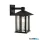 ALADDIN 7926BK Venice Outdoor Wall Light  -  Black & Water Glass, IP44