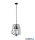 ALADDIN 7973BK Slinky 3Lt Ceiling Pendant - Black Metal