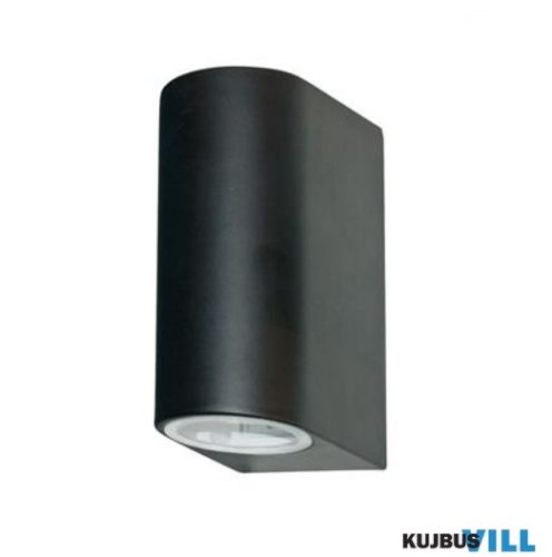 ALADDIN 8008-2BK-LED Eiffel LED 2Lt Outdoor Wall Light - Black > Glass, IP44