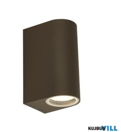 ALADDIN 8008-2RUS-LED Eiffel LED 2Lt Outdoor Wall Light - Rust Brown > Glass, IP44