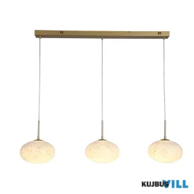   ALADDIN 80823-3GO Confetti LED Bar Pendant - Gold Metal & Confetti Glass
