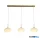 ALADDIN 80823-3GO Confetti LED Bar Pendant - Gold Metal & Confetti Glass