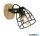 ALADDIN 81698-1BK Vision Cage Round Wall Light - Matt Black > Wood