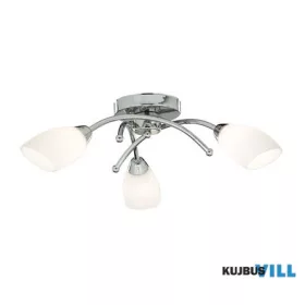 ALADDIN 8183-3CC Opera 3Lt Flush -Chrome Metal & Opal Glass