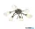 ALADDIN 8186-6AB Opera 6Lt Flush -Antique Brass & Opal Glass