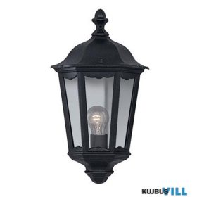   ALADDIN 82505BK Alex  Outdoor Wall Light - Black Metal & Glass