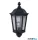 ALADDIN 82505BK Alex  Outdoor Wall Light - Black Metal & Glass