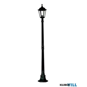   ALADDIN 82508BK Alex 183cm Outdoor Post  - Silk Black Metal & Glass, IP44