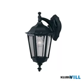  ALADDIN 82540BK Alex 220cm 3Lt Outdoor Post - Silk Black Metal & Glass, IP44