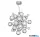 ALADDIN 8312-12CC Molecule 12Lt Pendant  - Polished Chrome Metal & Glass