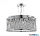 ALADDIN 8333-3CC Elise 3Lt Pendant to Semi-Flush - Chrome Metal & Crystal