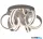 ALADDIN 8471SS Lux & Belle LED Ceiling Flush - Satin Silver Metal