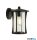 ALADDIN 8477BK Pagoda Outdoor Wall/Porch Light - Black > Clear Glass, IP44