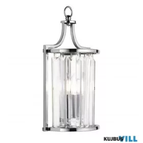   ALADDIN 8571CC Victoria  Wall Light  - Chrome Metal & Clear Crystal