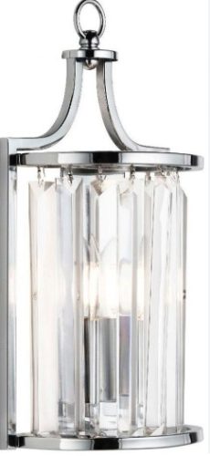 ALADDIN 8571CC Victoria Wall Light - Chrome > Crystal Glass