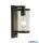 ALADDIN 8631BK Bakerloo Outdoor PIR Wall Light - Black > Clear Glass