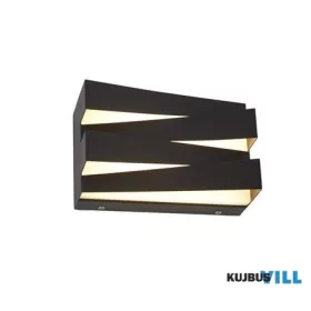 ALADDIN 86410BK Section LED Wall Light, Sand Black Metal