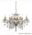 ALADDIN 8736-6AB Paris 6Lt Chandelier - Antique Brass > Clear Crystal Drops