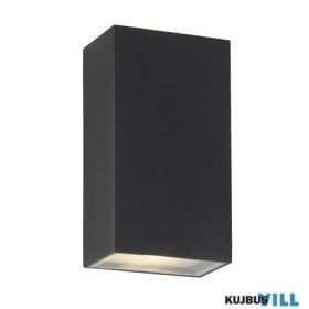   ALADDIN 8852BK Stirling Outdoor Wall Light - Black Metal & Glass