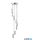 ALADDIN 888-8 Sculptured Ice Multi-Drop Pendant - Chrome & Glass