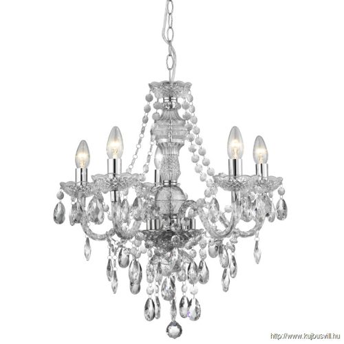 ALADDIN 8885-5CL Marie Therese 5Lt Pendant - Clear Glass > Acrylic