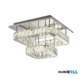   ALADDIN 8952CC Clover 2 Tier LED Flush - Polished Chrome & Crystal