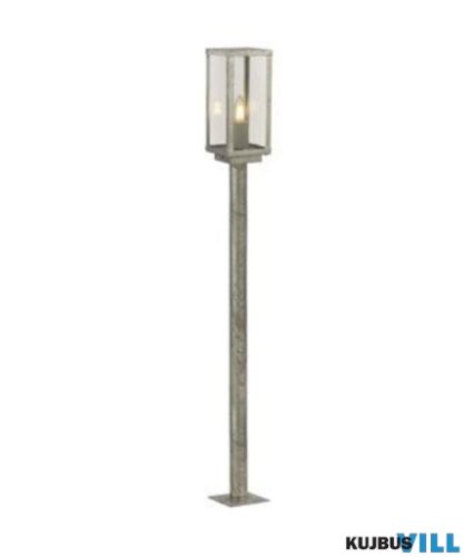 ALADDIN 90151-900SI Box II 900mm Outdoor Post - Silver > Clear Glass, IP44