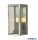 ALADDIN 90151SI Box II Outdoor Wall Light - Silver > Clear Glass, IP44