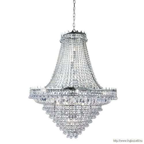 ALADDIN 9112-102CC Versailles 19Lt Chandelier - Chrome Frame > Crystal