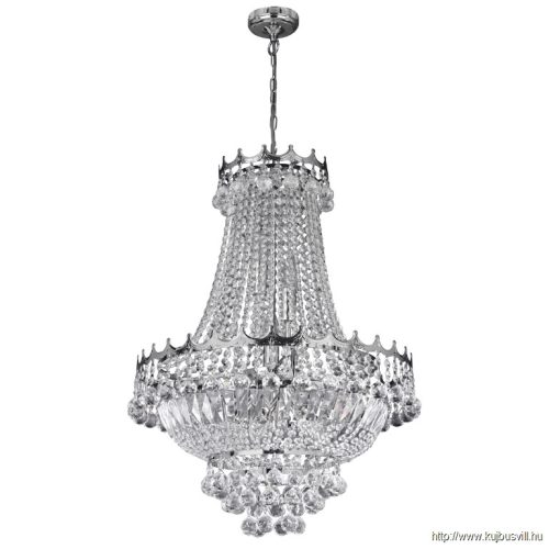 ALADDIN 9112-52CC Versailles 9Lt Chandelier - Chrome Frame > Crystal