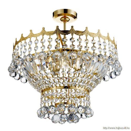 ALADDIN 9113-39GO Versailles 5Lt Chandelier - Gold Frame > Crystal