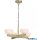 ALADDIN 91340-4SB Lux&Belle 4LT Pendant- Satin Brass Metal & Opal White Glass